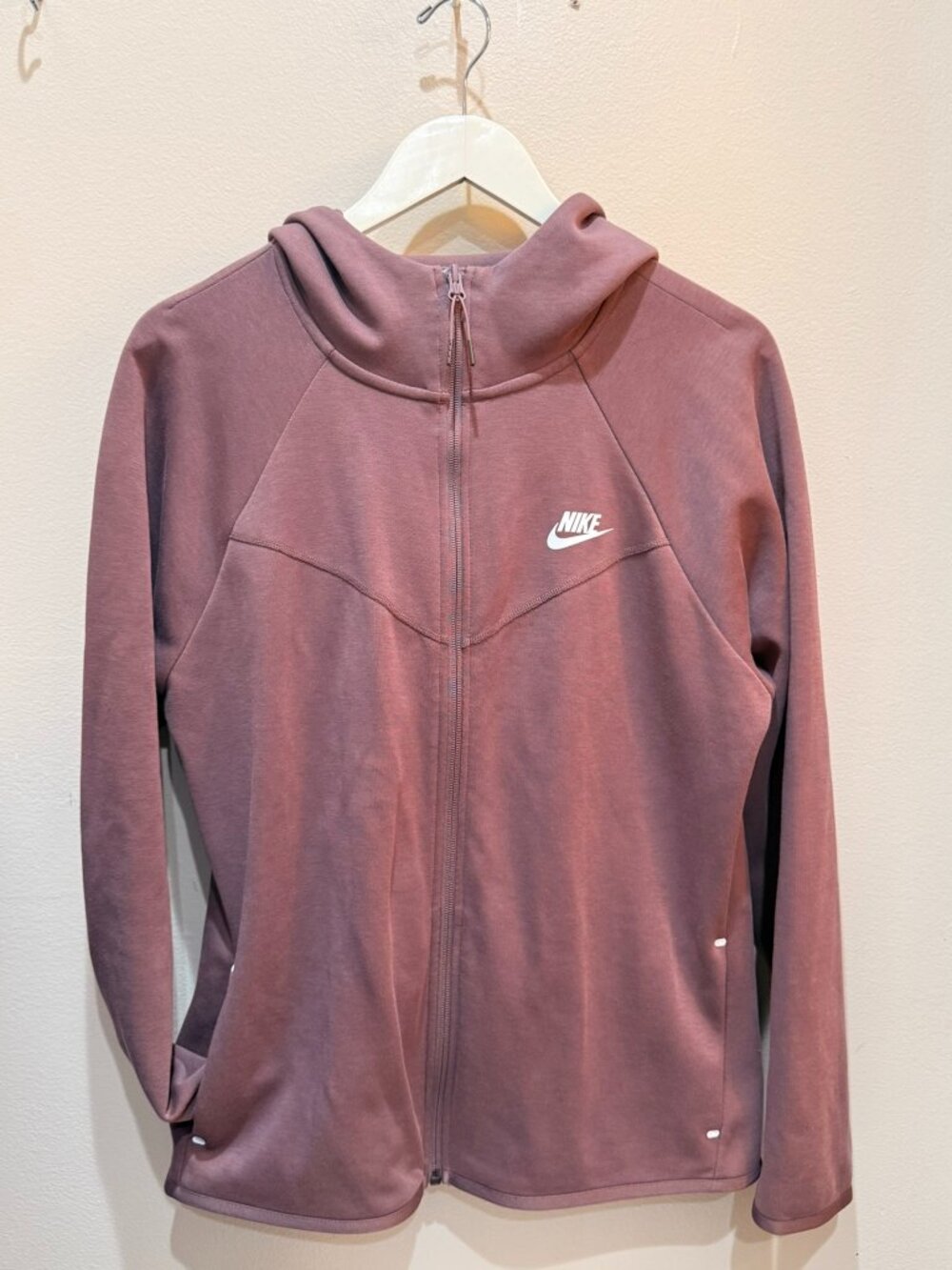 Nike Mauve Full Zip Hooded Jacket XL